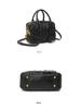 Hochwertige Damen-Lammleder Bowling Schulter-/Crossbody-Tasche