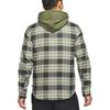 Nike SB Flannel Skateboard Plaid Color-Block Hooded Jacket Men Outerwear Olive-Green CK5318-222