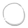 Punk Shiny Exquisite Titanium Steel Cross Double Layer Chain Necklace for Men Senior Jewelry Birthday Party Gift
