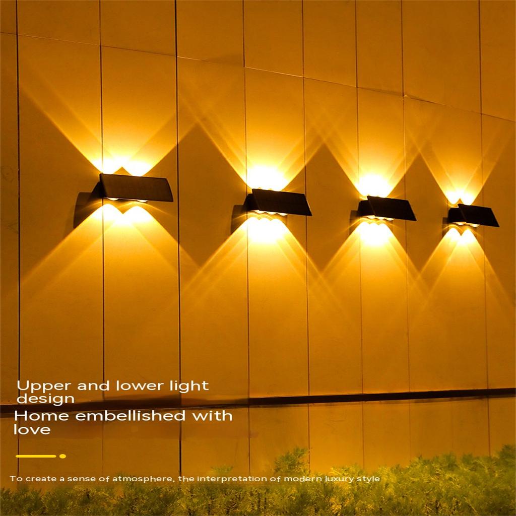 Solar Wall Lamp 5 5V240MA Solar Panel 3000-3200k IP65 Waterproof 2 Adjustable