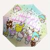 1pc Happy New Year Hello Kitty and Friends Automatic 3-Fold Umbrella Design, Cute Cartoon Pattern, Portable Outdoor Umbrella, Perfect, Holiday Gift fo