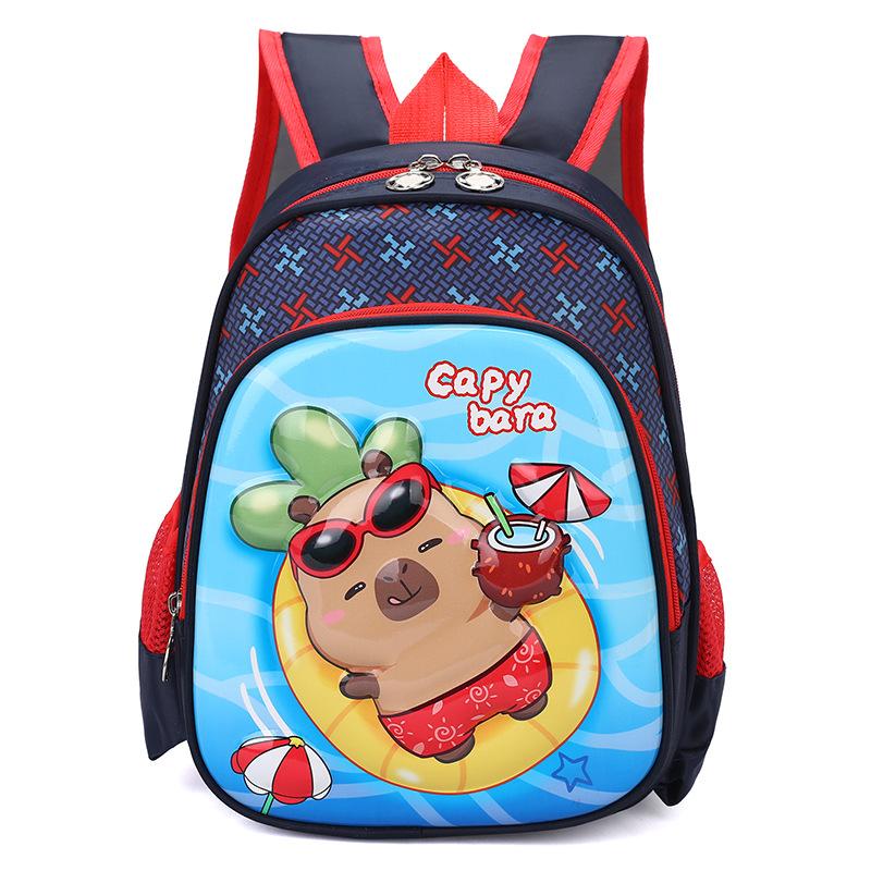 Kapibara children's schoolbag cute cute kindergarten schoolbag boys and girls backpack can do big goods