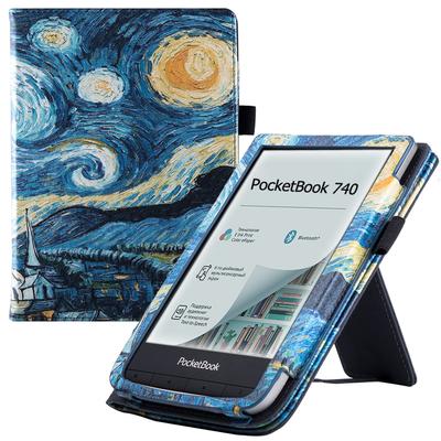 Standtasche PocketBook Inkpad Pad Reader Lederhülle mit Handschlaufe und Auto