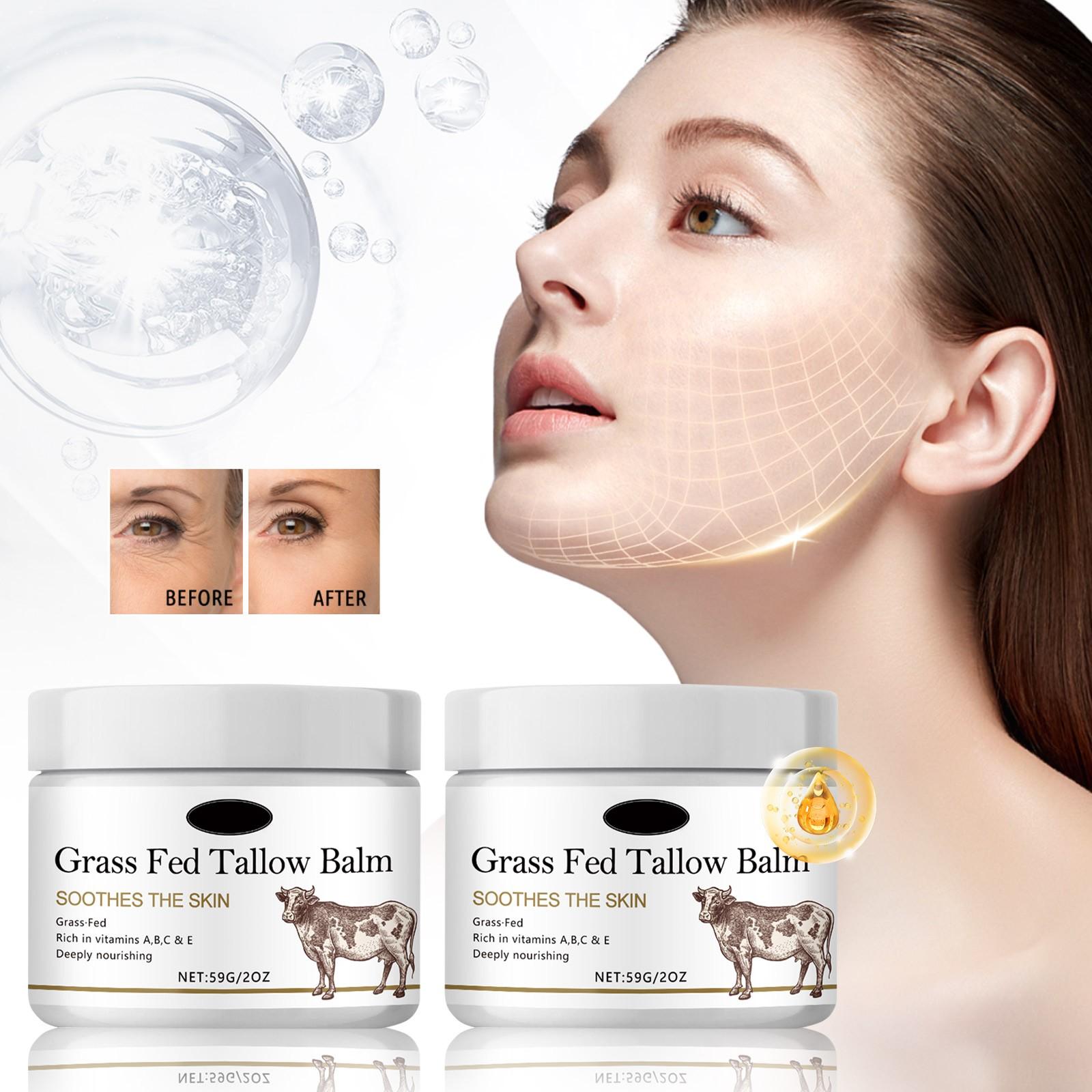 

Крем для лица Tallow Cream Tallow Firming Moisturizer Бальзам с маслом ши Нежный увлажняющий уход за кожей Питательный и разглаживающий кожу, 59 г One Size