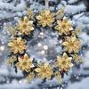 9/18Pcs Glitter Artificial Flowers Berry Bouquet Christmas Decoration Xmas Tree Pendant Ornaments for Home Decor New Year Gifts