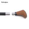 Braun Schwarz Leder Weiß Gehstock Mode Dekorativer Gehstock Gentleman Eleganter Cosplay Gehstock Crosier 94cm