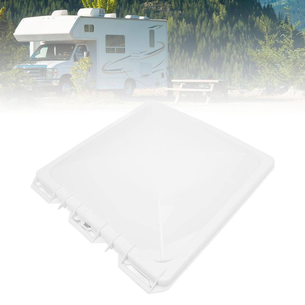 RV Roof Vent Cover 13 X 13in Universal White Vent Lid for Trailer Motorhome Bathroom