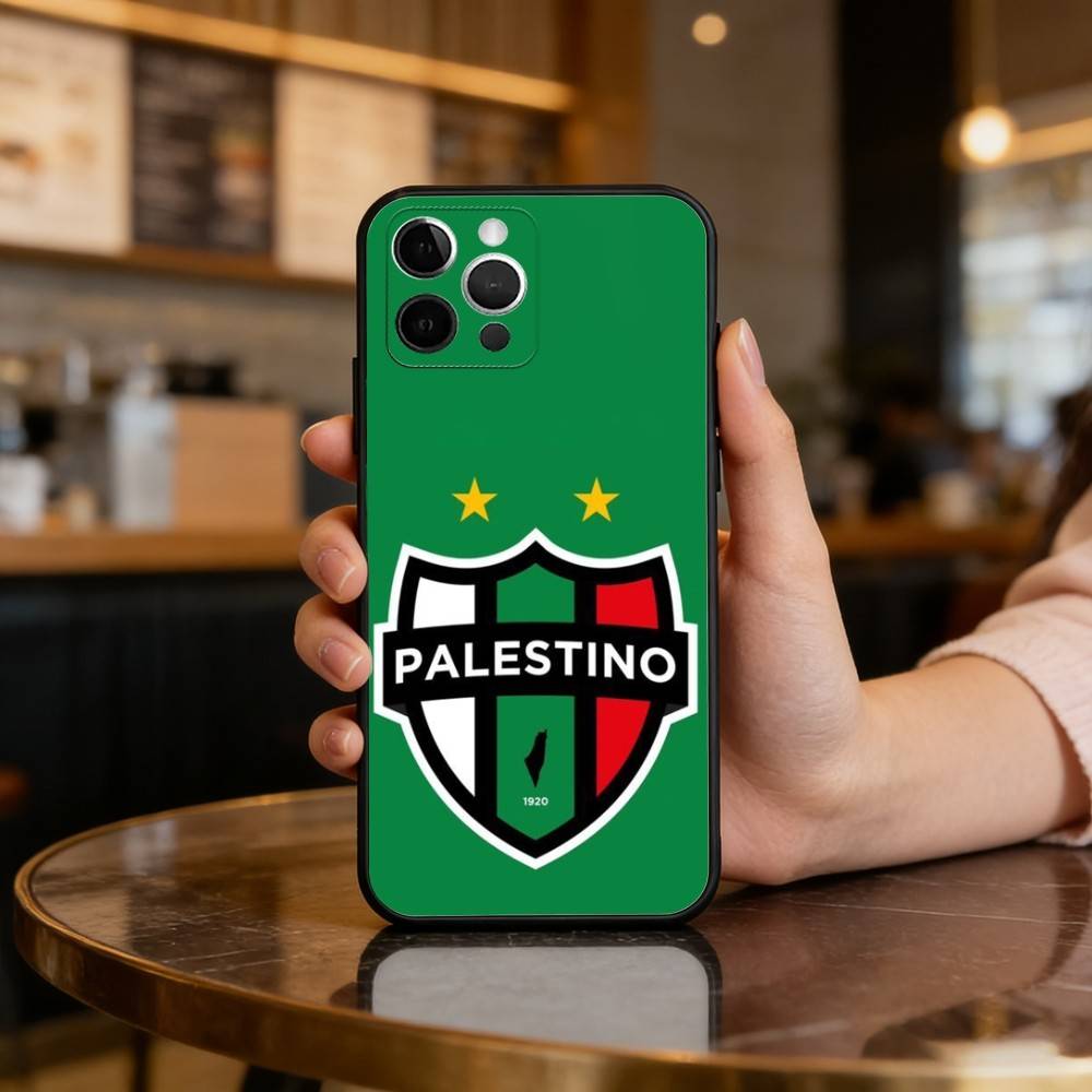 Club D-Deportivo P-Palestino Soft Silicone Black Cover,Phone Case For iPhone 17,16,15,14,13,12,11 Plus,Pro Max,XS