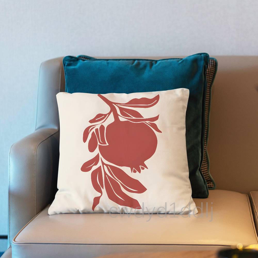Fruit Pomegranate Painting Cushion Cover Pillow Cover Decor Pillowcase Printed Cushion Case For Couch