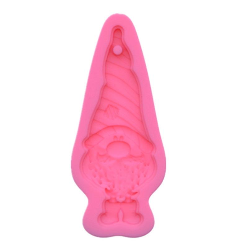 DIY Santa Claus Little Dwarf Silicone Epoxy Mold DIY Keychain Pendant Jewelry Crafting Mould for Christmas Love Gift