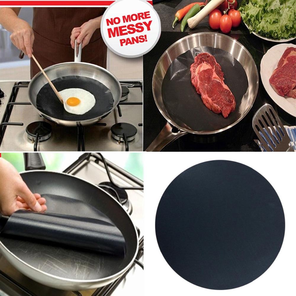 Baking Mats Home NonStick Mat Pan Round PTFE Frying Pan Liner Sheet