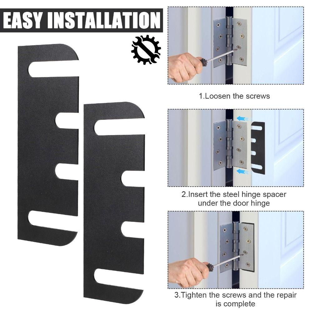 10pcs Sturdy Material Hinge Spacer Gasket 4 Inch Plastic Joint Adjusters Cabinet Doors