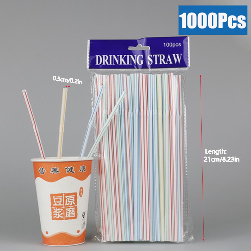 50-3000Pcs Multicolor rietjes Drinking Straws Milk Tea Bar Party Wedding Kitchen Home Accessories Beverage Black Straw Wholesale