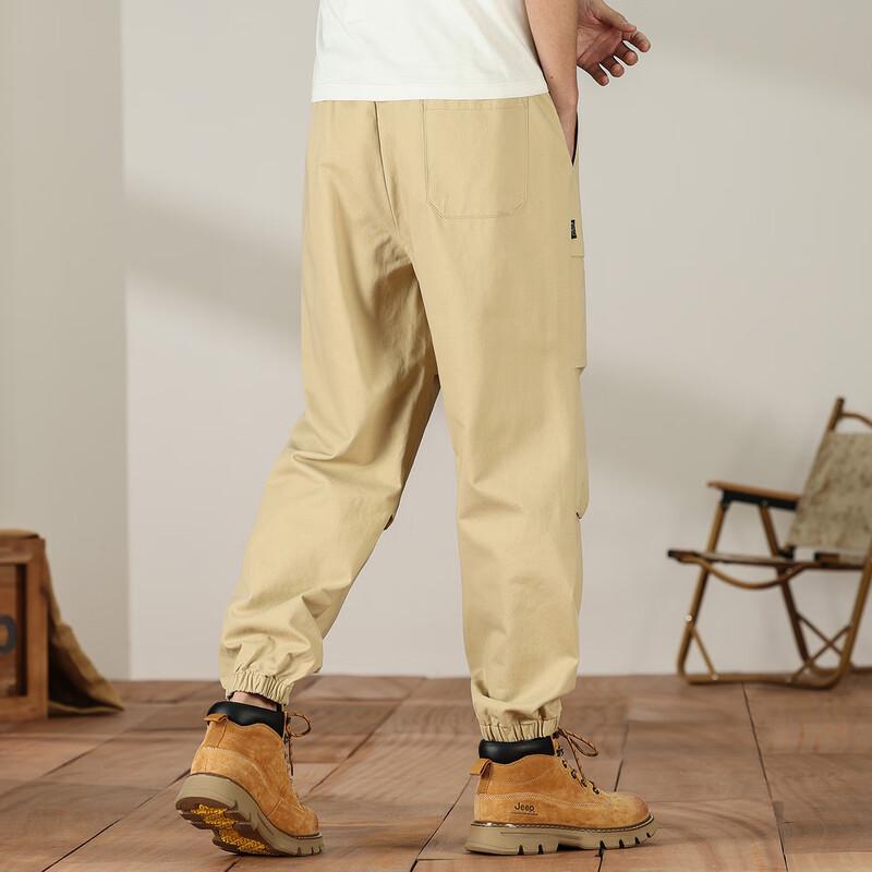 JEEP Men's Summer Loose Fit Cuffed Cargo Pants