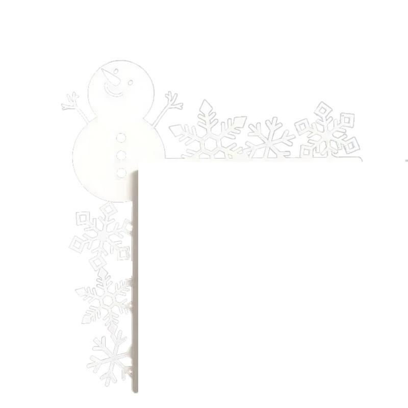 Long service Metal Christmas Door Corner Sign with Multiple Styles Christmas Door decors Festival Door Frame Sign for Home