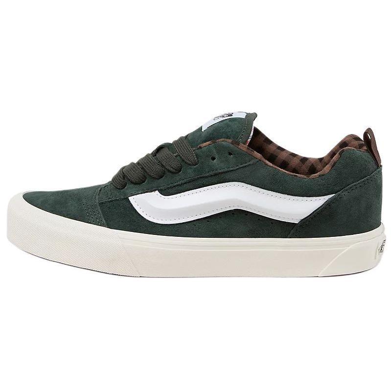 Vans Knu Skool Comfortable Versatile Fashion Low Top Skate Shoes Unisex sneaker Green VN000CS0PRM