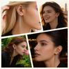 Tassel Ear Cuff  Non Piercing Gold Color Long Chain Earrings for Women, Stainless Steel Clip On Ear Wrap Nickel-free