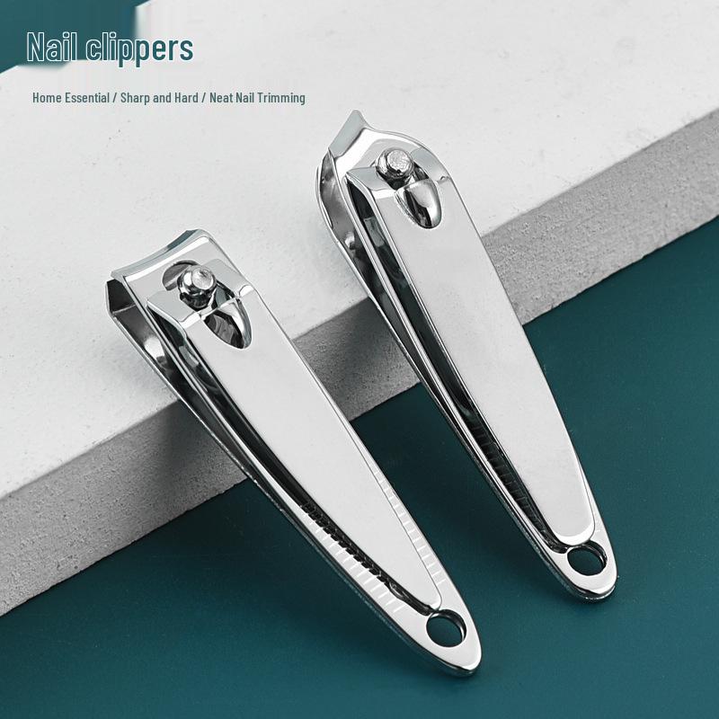Carbon Steel Nail Clippers - Portable 118° Angled Manicure Tool