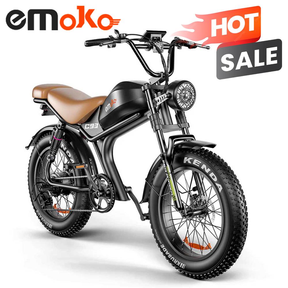 Emoko C93 All-Terrain Elektrofahrrad 20×4.0" 48V20Ah Offroad-Pedelec, vollgefedertes Mountain-E-Bike für Stadpendler & Outdoor-Einsatz