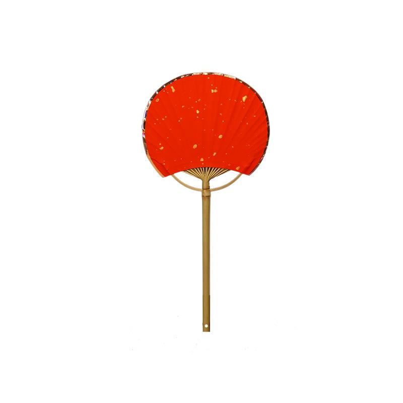 Chinese-Style Round Xuan Paper Fan for DIY Hand-Painting - Bamboo Handle, Traditional Hanfu Photography Accessory