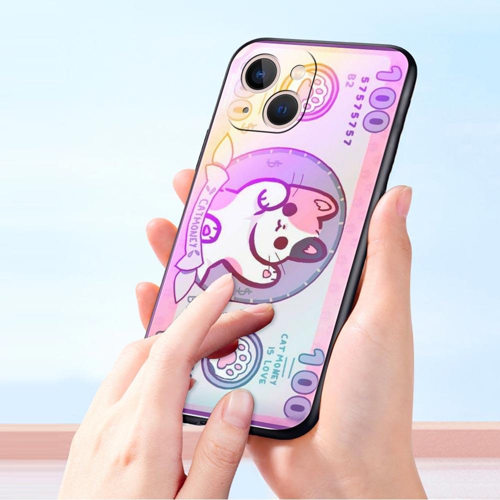 Cartoon Art Phone Case Cover for iPhone 17 16 15 14 13 12 11 Pro Max 17 Air Plus Shockproof Soft TPU Shell Fundas Capa Coque Bag