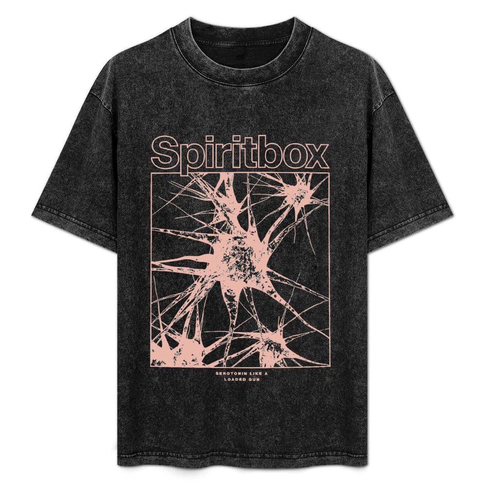 New Arrival Mens Clothes Tee Shirt Homme Graphic TShirts Men Tshirt for Men Ropa Hombre Spiritbox for Fans Washed Camisetas M