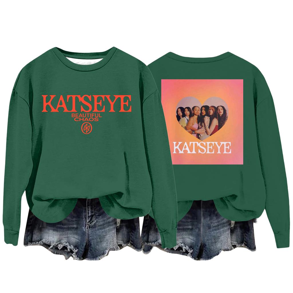 Women's Fashion Casual Long Sleeve Loose Printed Sweatshirt