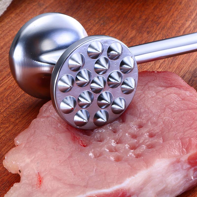 New Kitchen Hammer Meat Loose Meat Hammer Alloy Material Steak Pork Chop Plus Meat Tender Needle Double-sided Solid Special