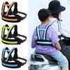 Universal Motorcycle Safety Belt For Kids Toddlers Breathable Shoulder Straps Seat Harness Adjustable Child Reflective Design
