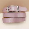 Rare Color Women's Cowhide Buckle Belt - Simple, Versatile, Retro Korean Style for Jeans