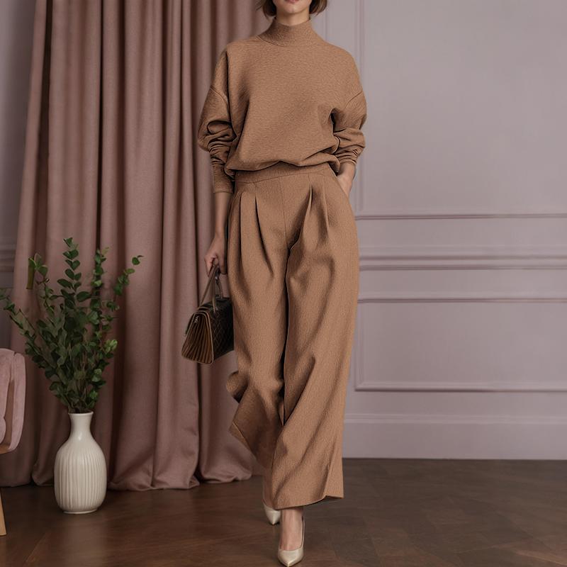 

ZANZEA Women Long Sleeve Pullover Tops and Pants Autumn Two Piece Suit Sets 4XL хакі