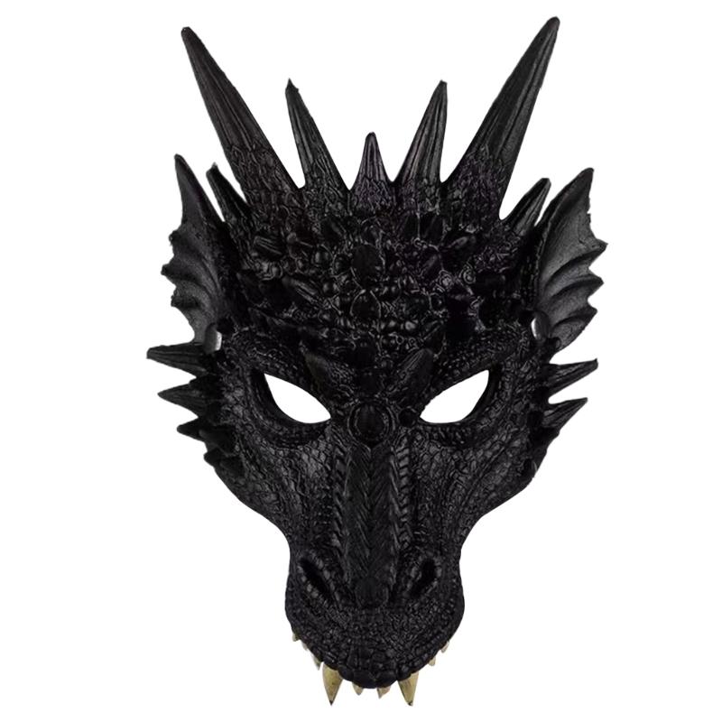 Dragon Mask For Kids Adults Festival Party, Halloween Dragon Cosplay Mask Dragon's Head Mask Halloween Dragon Costume