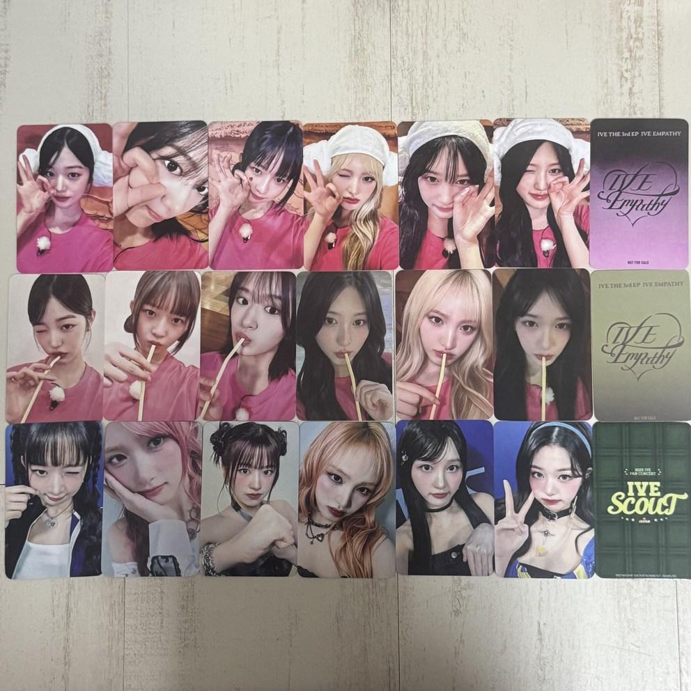 [CreeperCulture] Ive Scout Empathy Album, Unreleased Photocard, Fansign, Lux Workshop, Full Set Collection