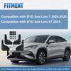 For BYD Sea Lion 7 2024-2025 Fender Mud Flaps Front and Rear Mudguards Black Mud Guards Car Anti-Sand Guard Protector