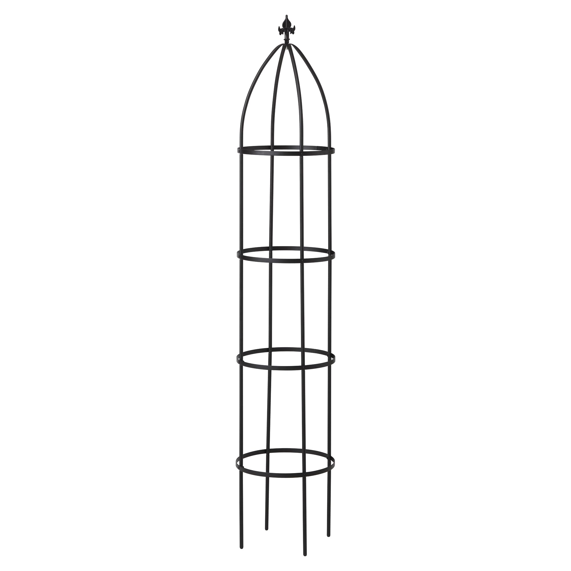 

Takasho G-Story Obelisk Trellis, Black Wire Mesh, Garden Support for Climbing Roses, Clematis, and More, Steel and Polyethylene, GSTR-RC14