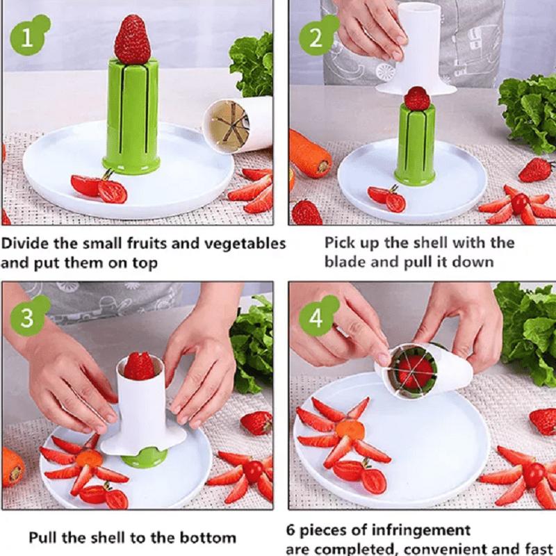 1pc Multi-Functional Slicer - Effortlessly Slice Cucumbers, Strawberries, Grapes, Carrots, and Various Fruits and Veggies