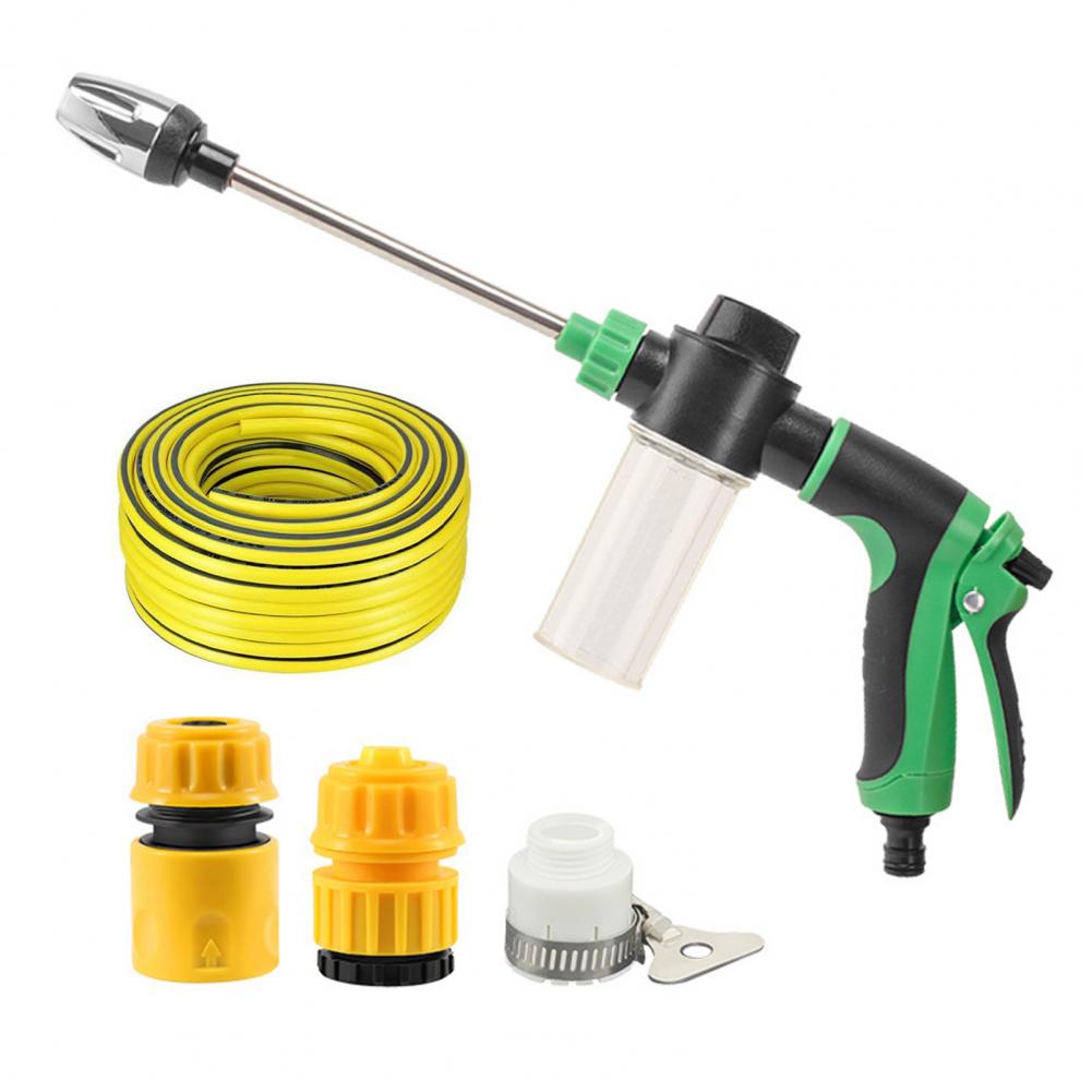 Pressure Washer for Driveway Turbo Scrubber for Garden High Pressure Washer Kit with Metal Extension Pole 5m Hose for Car
