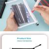 Mesh Pencil Pouches With Transparent Design And Durable Zipper Perfect For School Exams Office Daily Storage