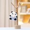 Keychain Panda Fat Cute Cartoon Girl Backpack Decoration Hanging Plush Doll Gift