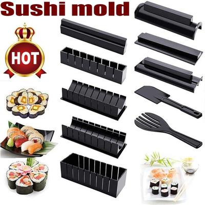 Küchen-Sushi-Werkzeug-Set, DIY-Werkzeug-Set, Verkauf von Sushi-Form, 10-teiliges Sushi-Utensilien