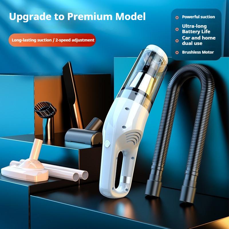 Generic Car Vacuum Cleaner Wireless Rechargeable Brushless High Power Handheld Mini Strong Suction For Car And Home Cleaning