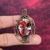 Tree Of Life Kingman Red Mohave Copper Turquoise Pendant Copper Wire Wrap Jewelry