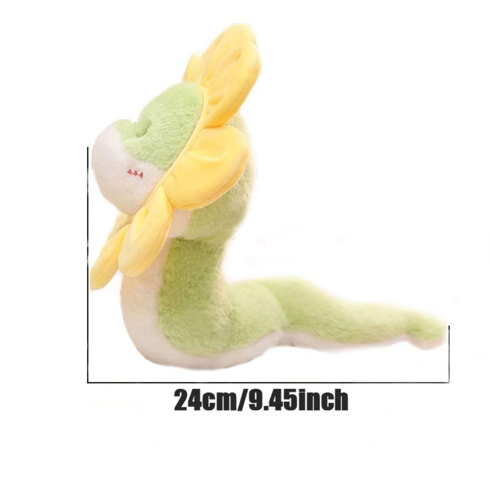 Flower Snake Plush Dolls Lion Dance Snake New Year Mascot Snake Stuffed Toy Birthday Gifts