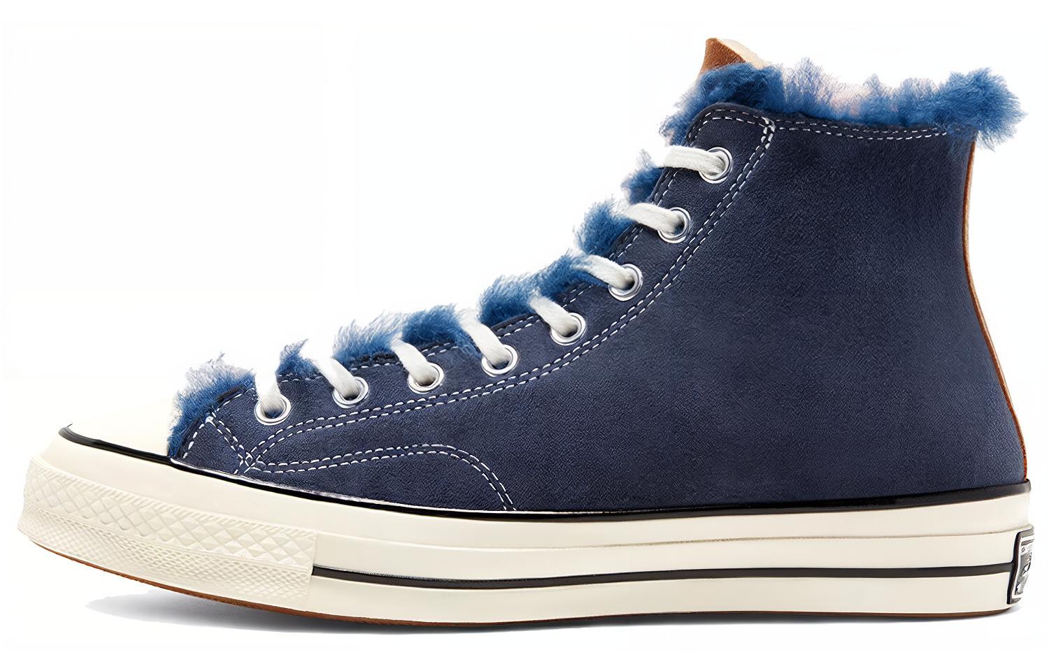 Chuck 70 Tri Panel x Chuck 70 Converse Hi Navy Shearling 166319C 35