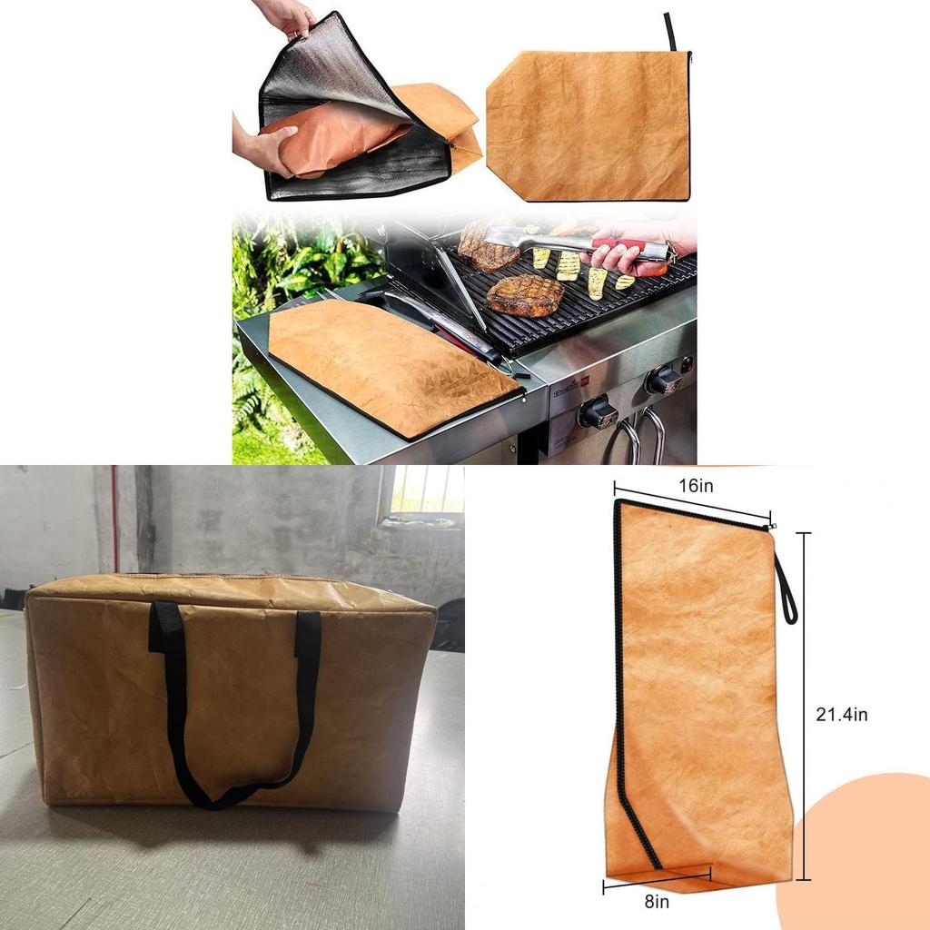 Borsa Isotermica per il Riposo della Carne per Uso BBQ e Cucina in Materiale di Foglio di Alluminio