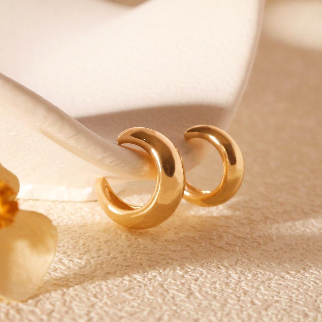 European and American fashion C-shaped ear clips, no earrings, simple earrings, trendy earrings, earbone clips