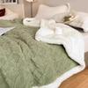 Version Silk Fleece Lamb Fleece Bedroom Living Room Study Thickened Silk Fleece LambFleece Doublesided Blanket