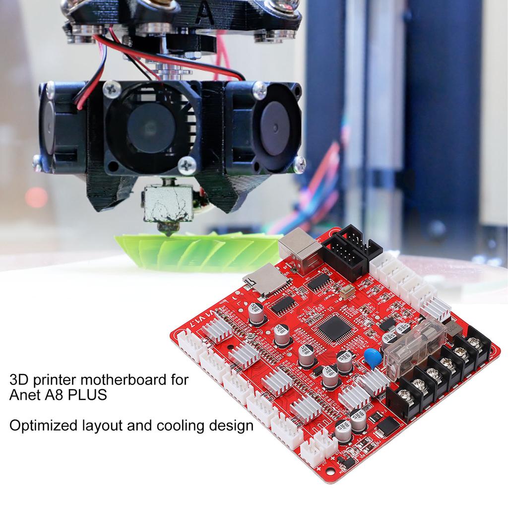 3D Printer Motherboard PWM 3 Way Output Mainboard Module for Anet A8 PLUS 12‑24V USB Interface