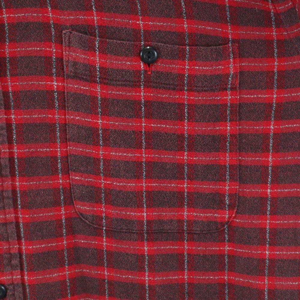 RRL 90s Red 3 Stars Initial Tag Old Long Sleeve Check Shirt Ralph Lauren Men's Used