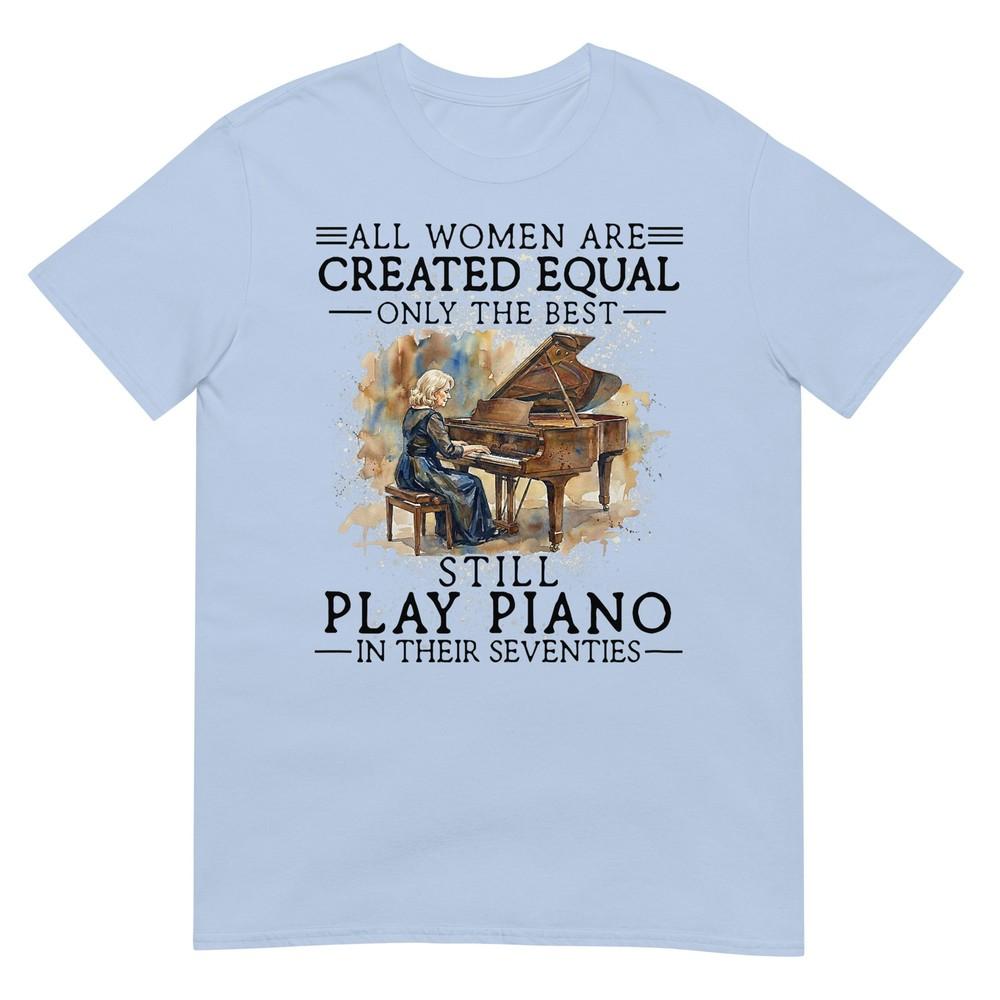 Funny 70th Birthday Piano Gifts Unisex 70 Years Old Pianist Tshirt S